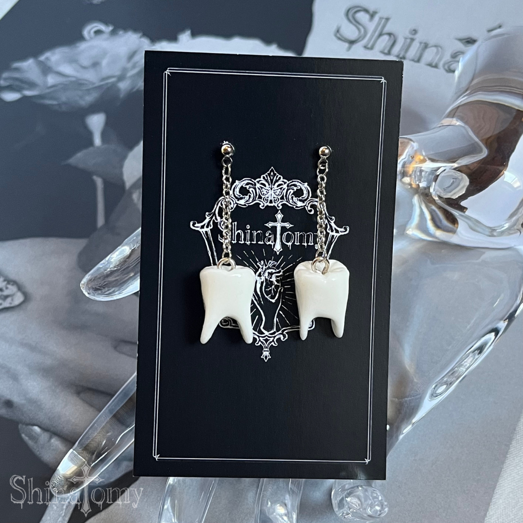 【金具変更可】歯ピアス(両耳)