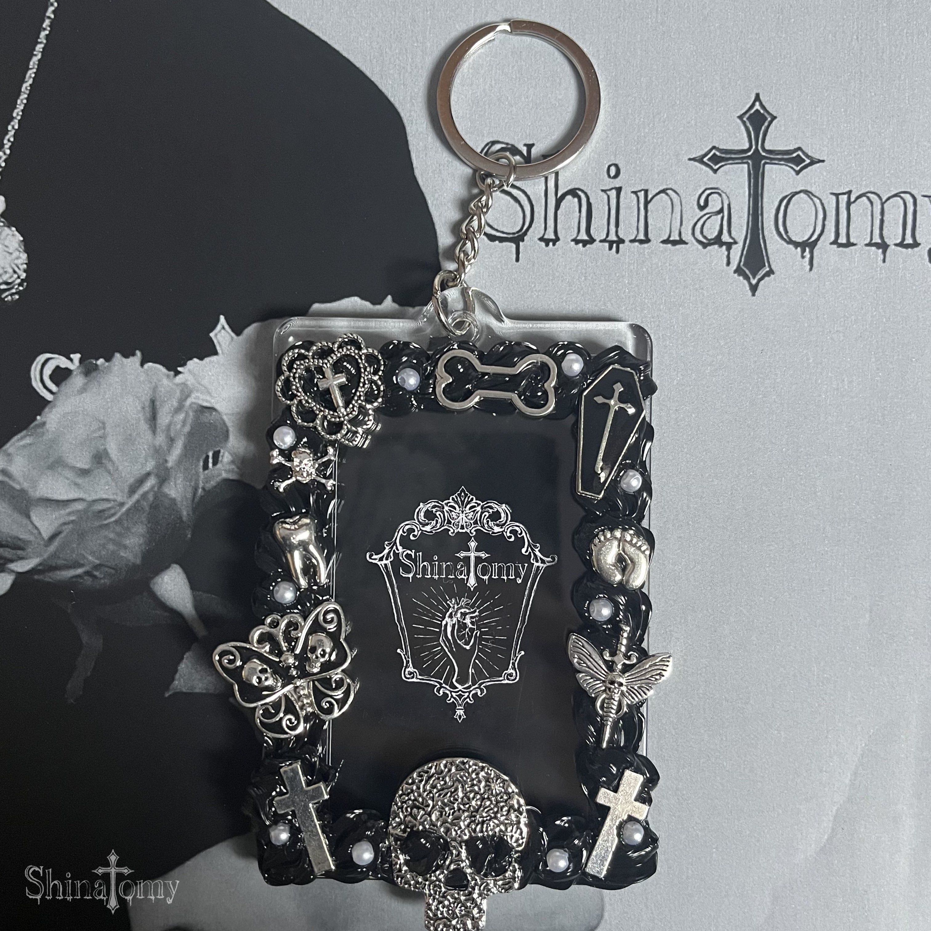 Whipped Deco Keychain Black (Cheki Size)