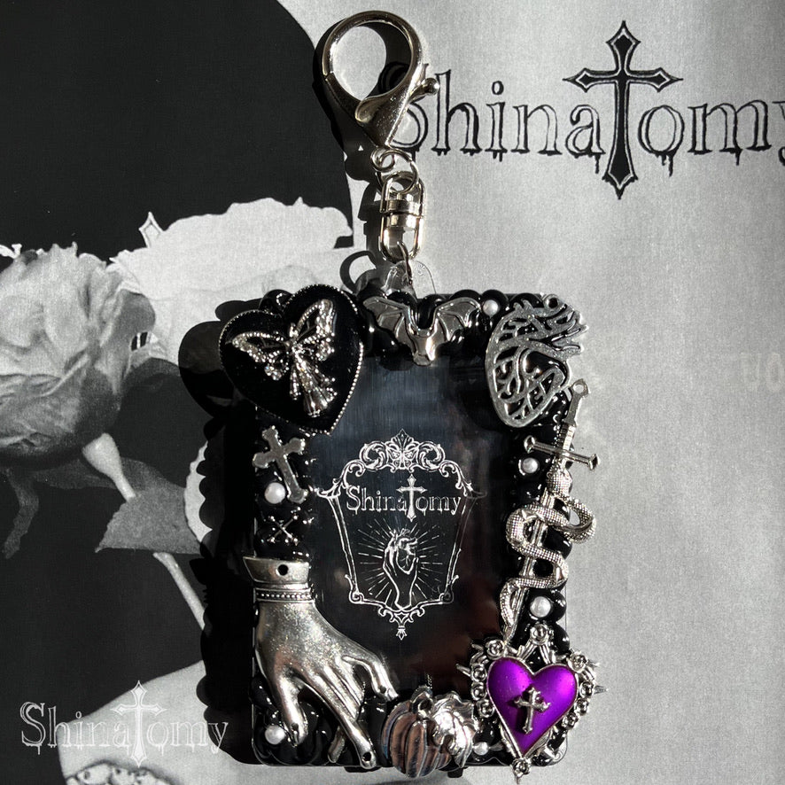 ホイップデコキーホルダー black(チェキ対応サイズ)