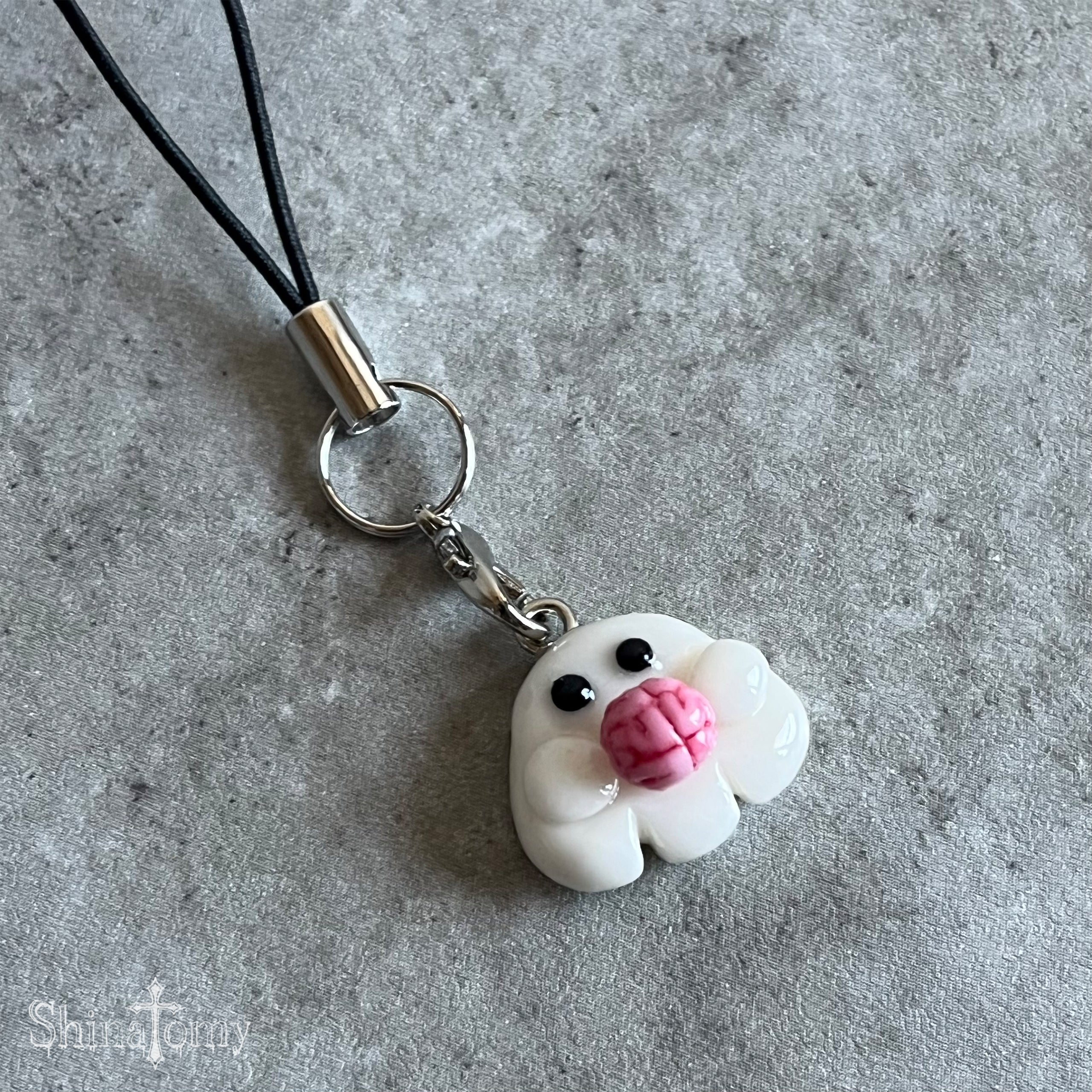おばけストラップ(white)