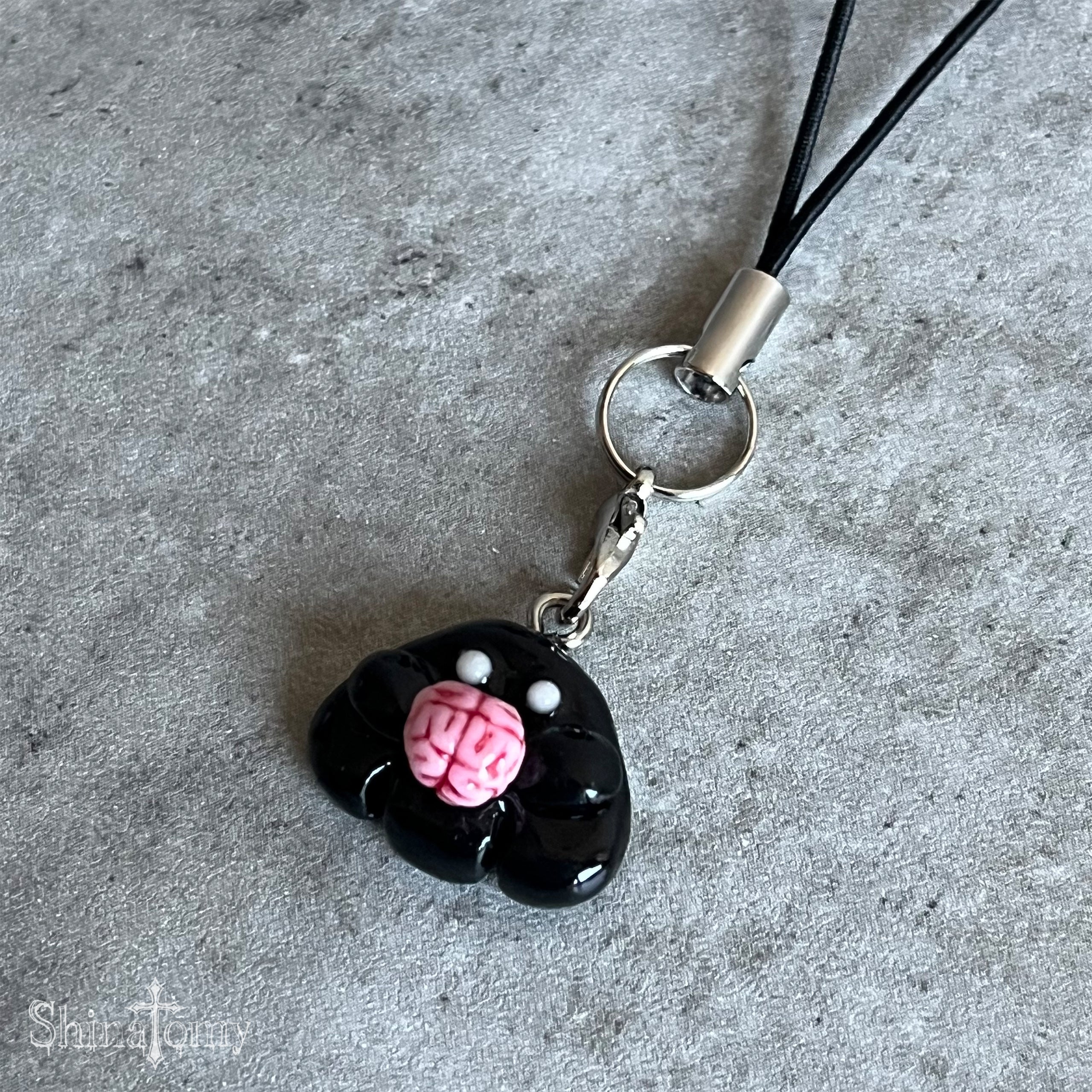おばけストラップ(black)