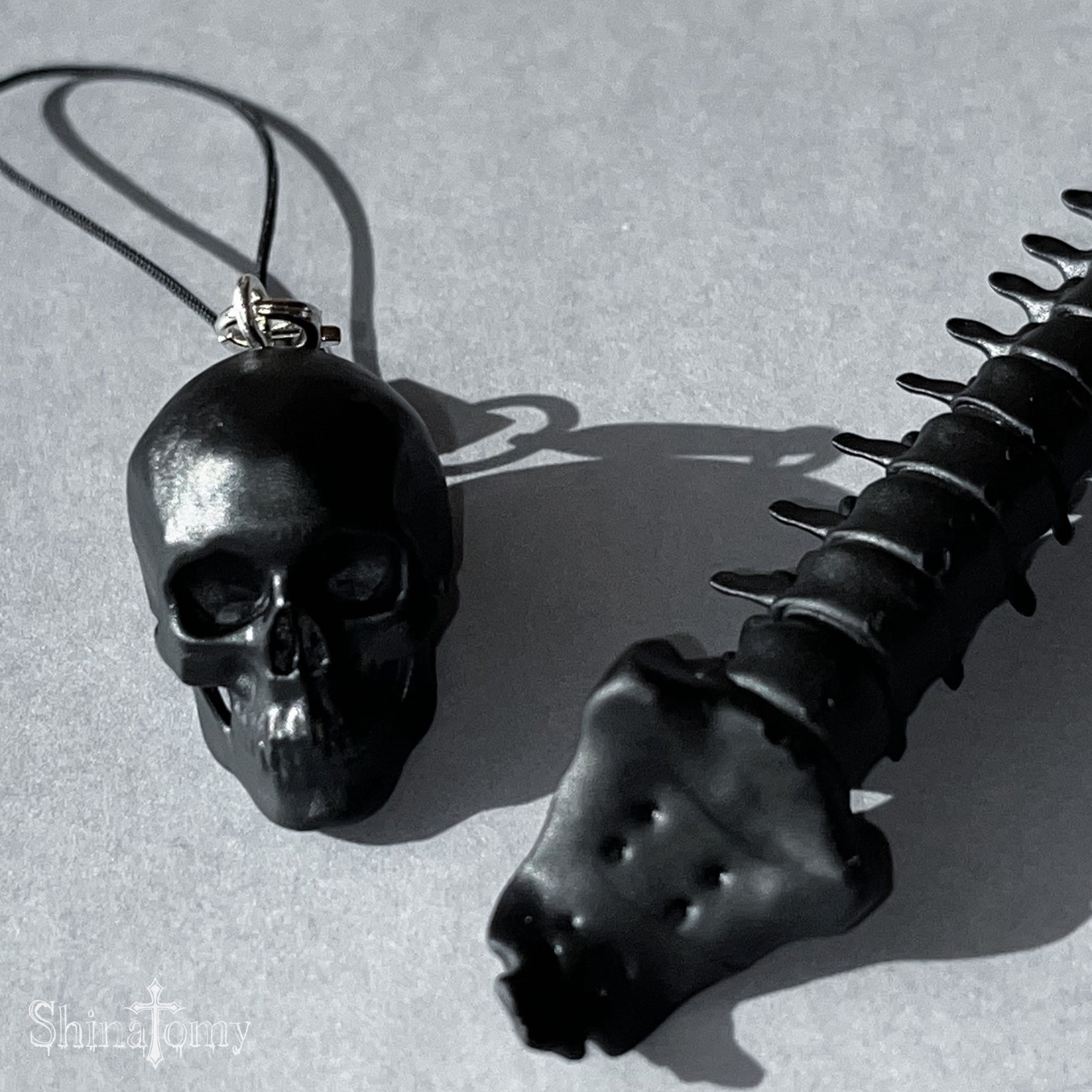 【ORGAMOコラボ】頭蓋骨キャップストラップ & 脊椎ボールペン