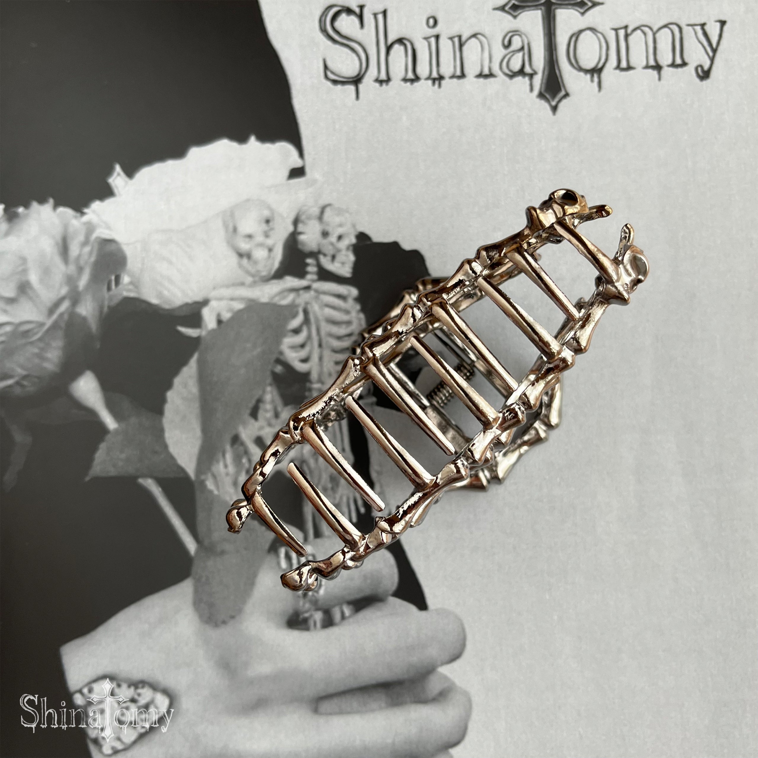 スカルヘアクリップ