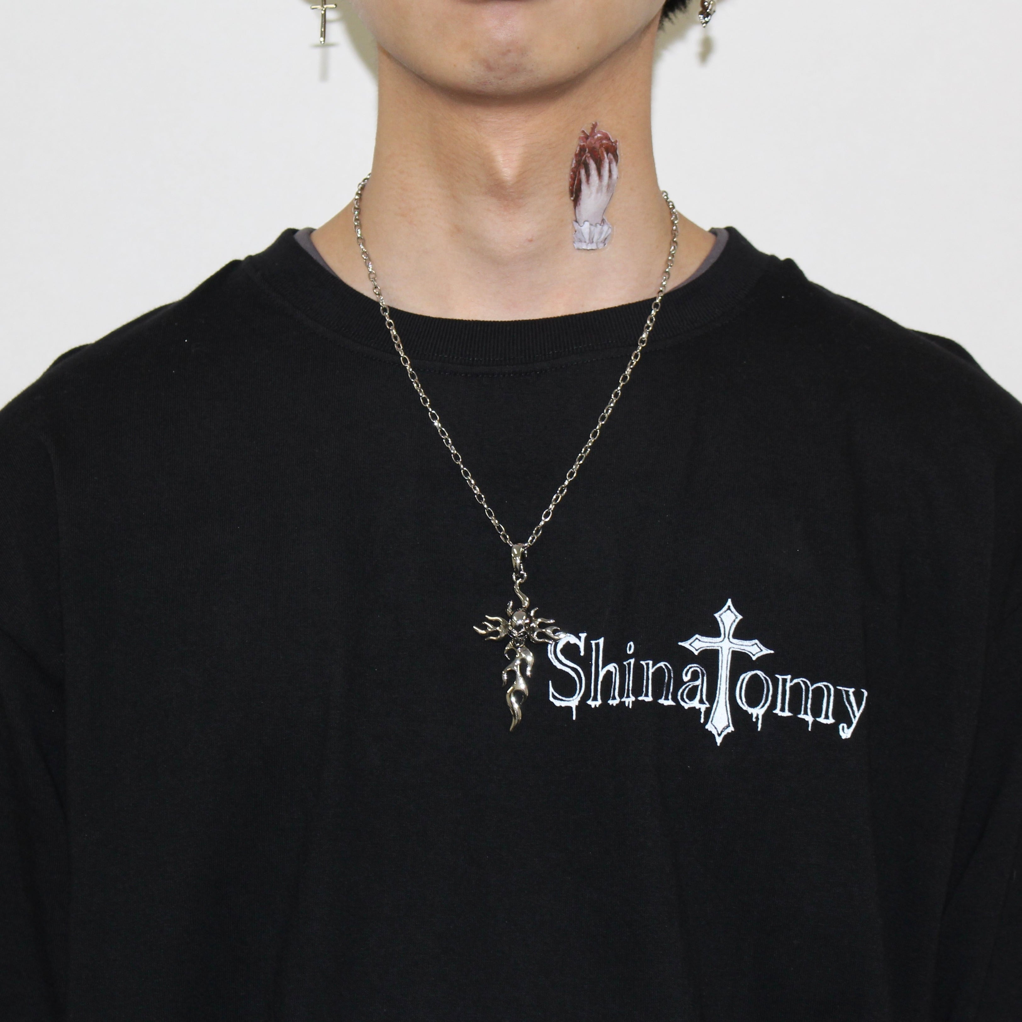 cross skull necklace