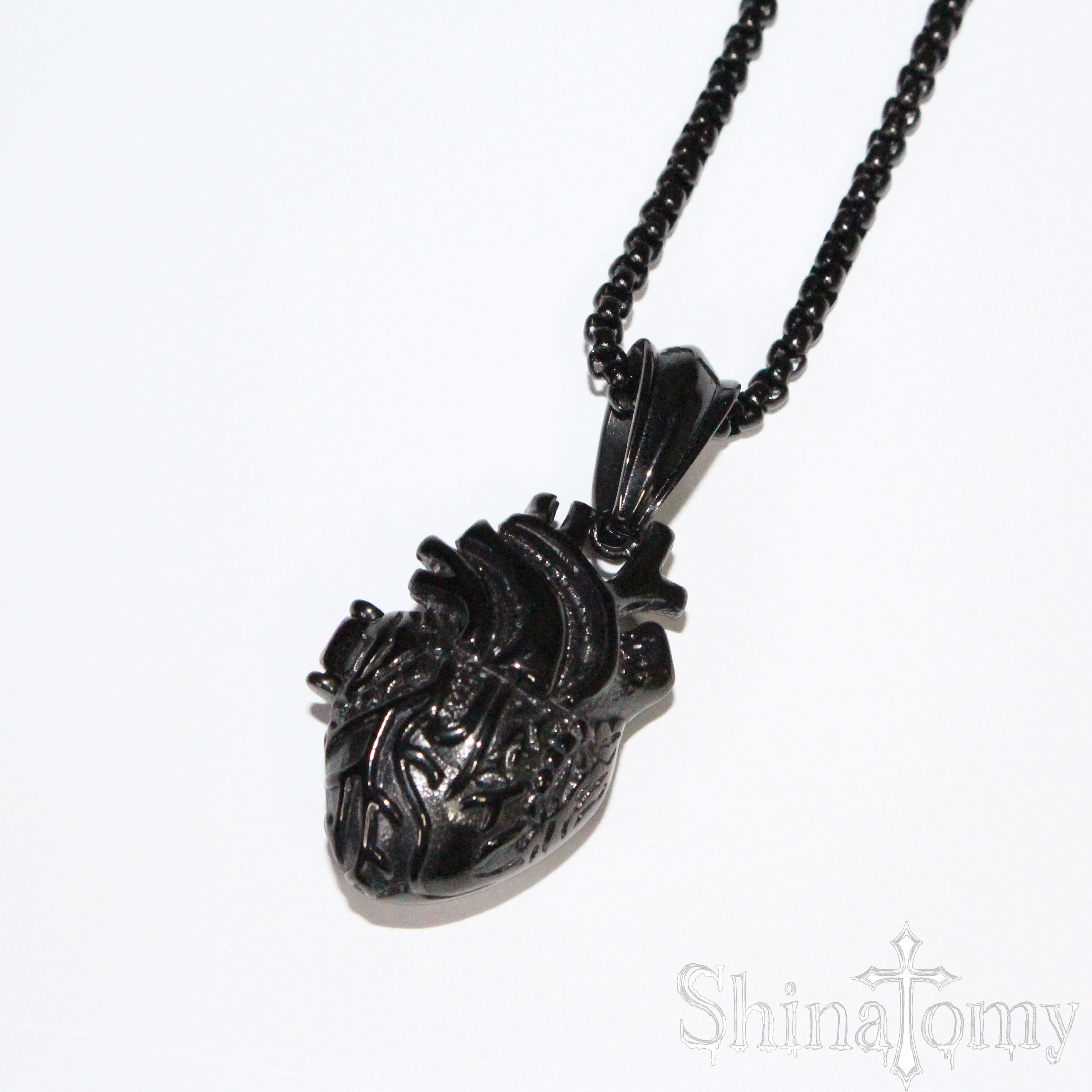 gothic heart necklace