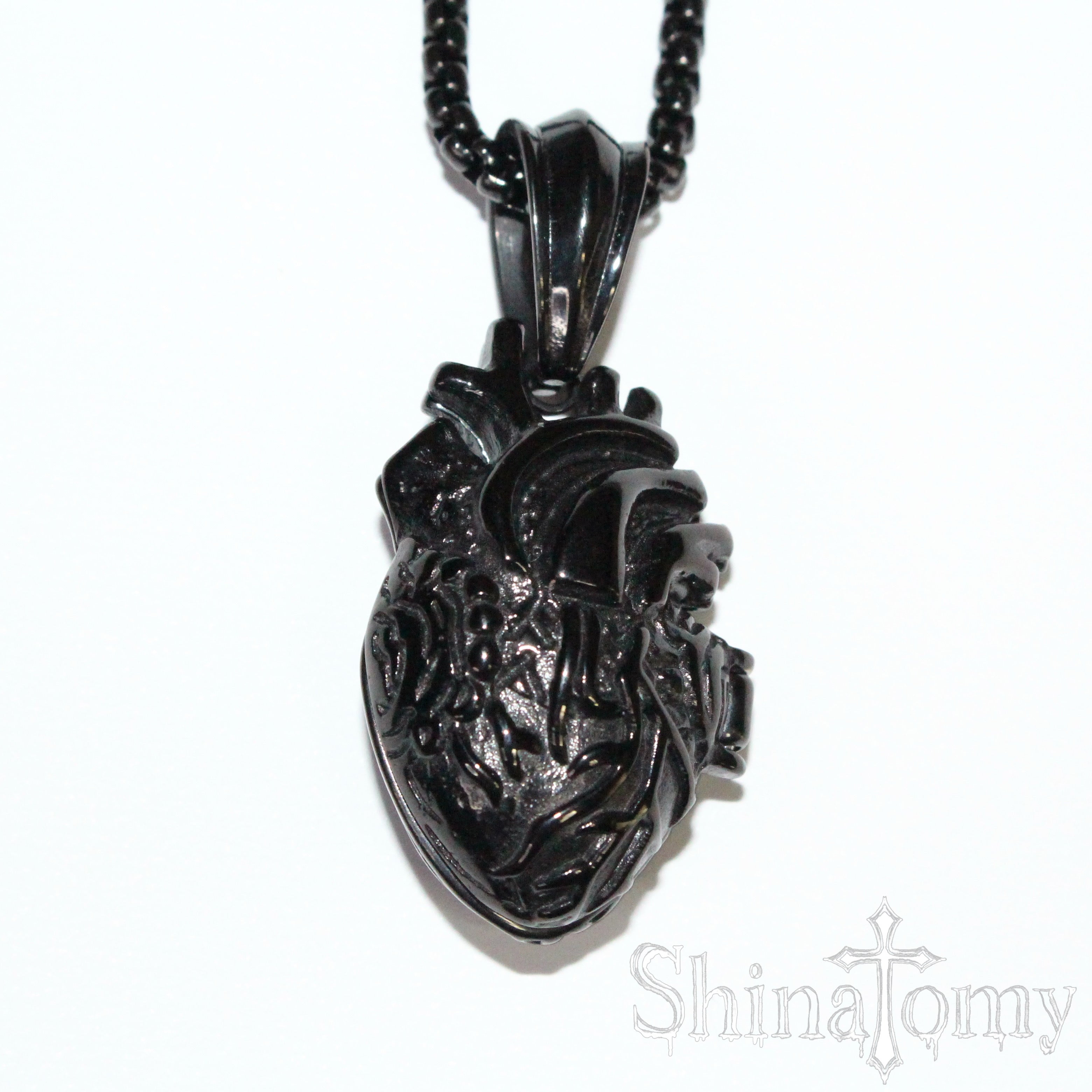 gothic heart necklace