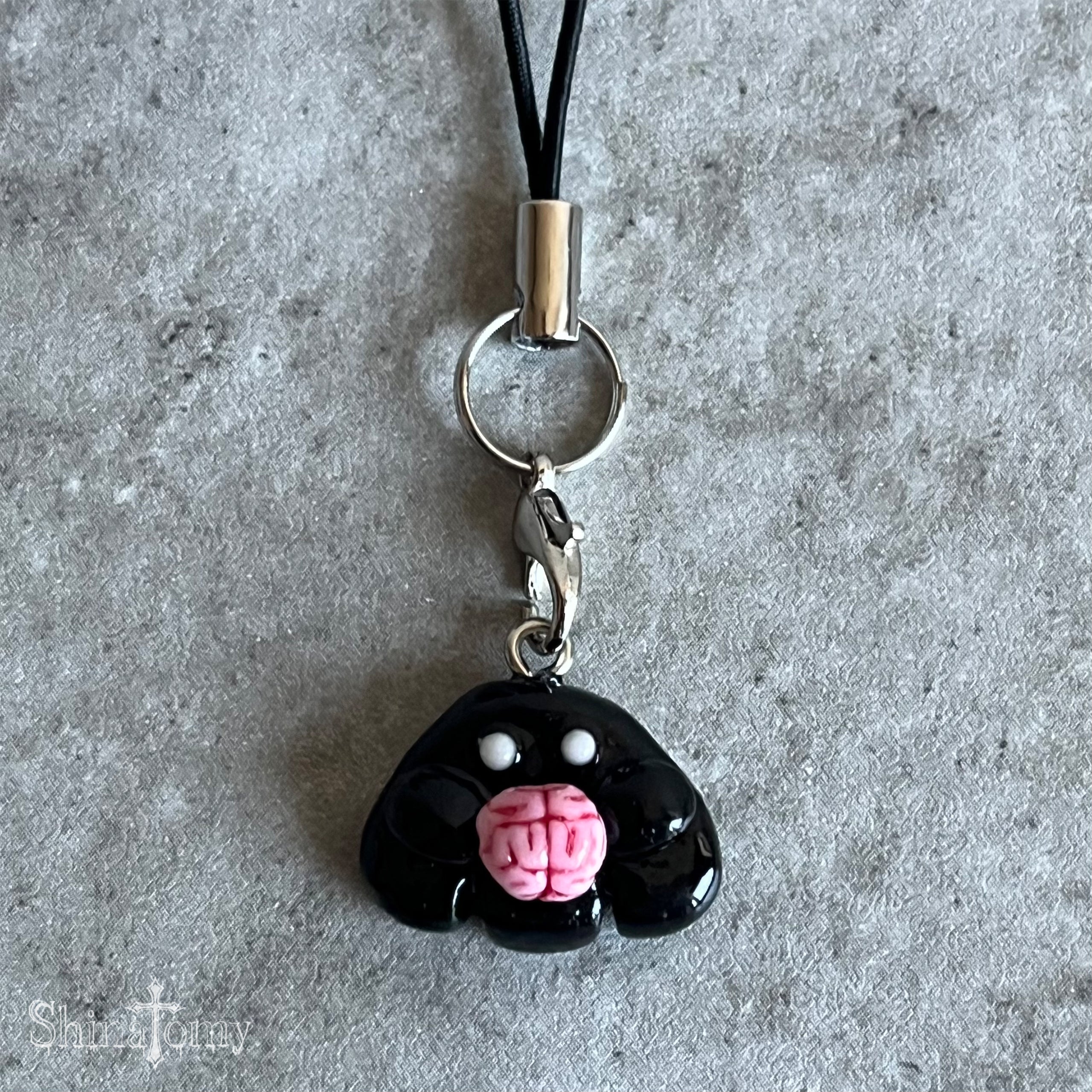 おばけストラップ（black）