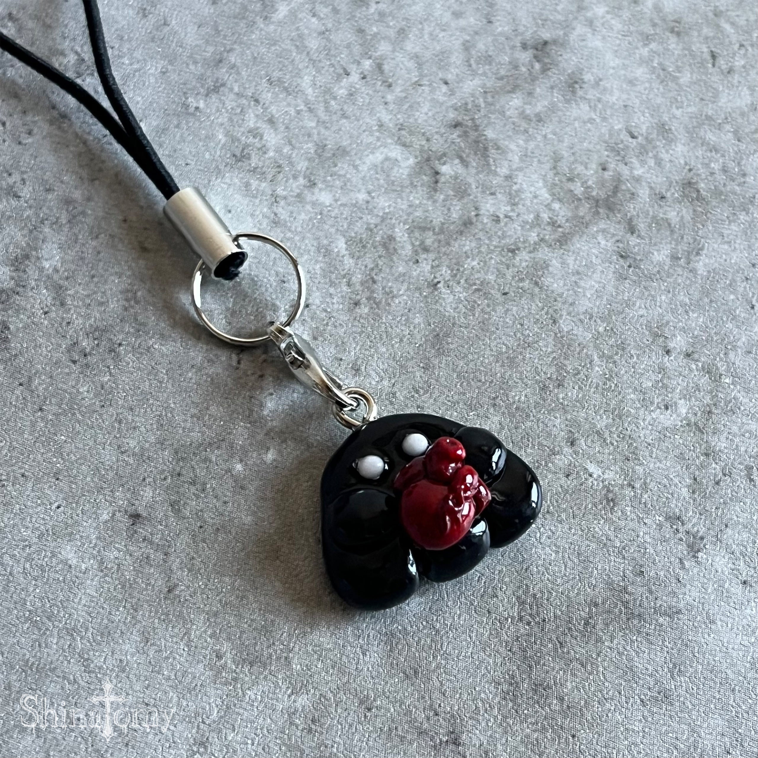 おばけストラップ（black）