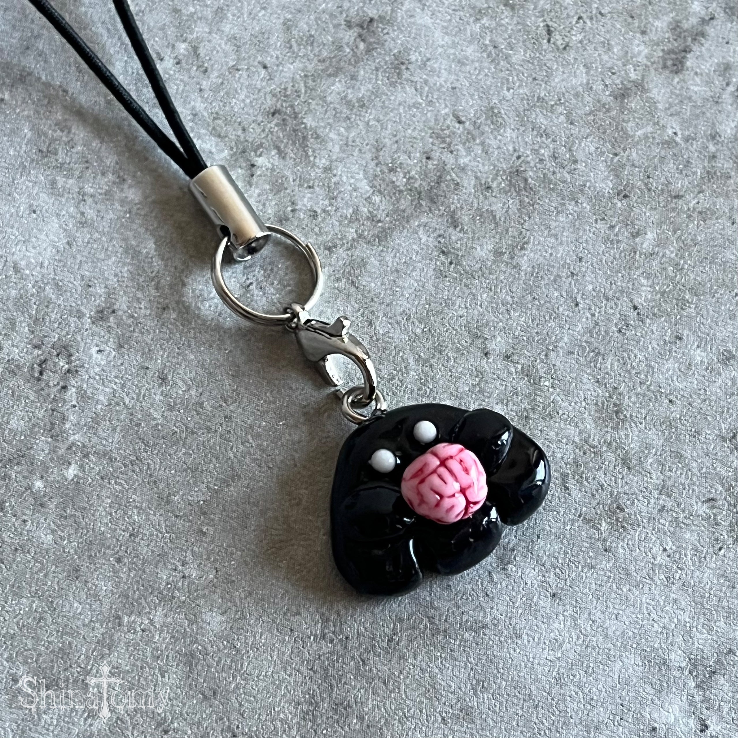 おばけストラップ（black）