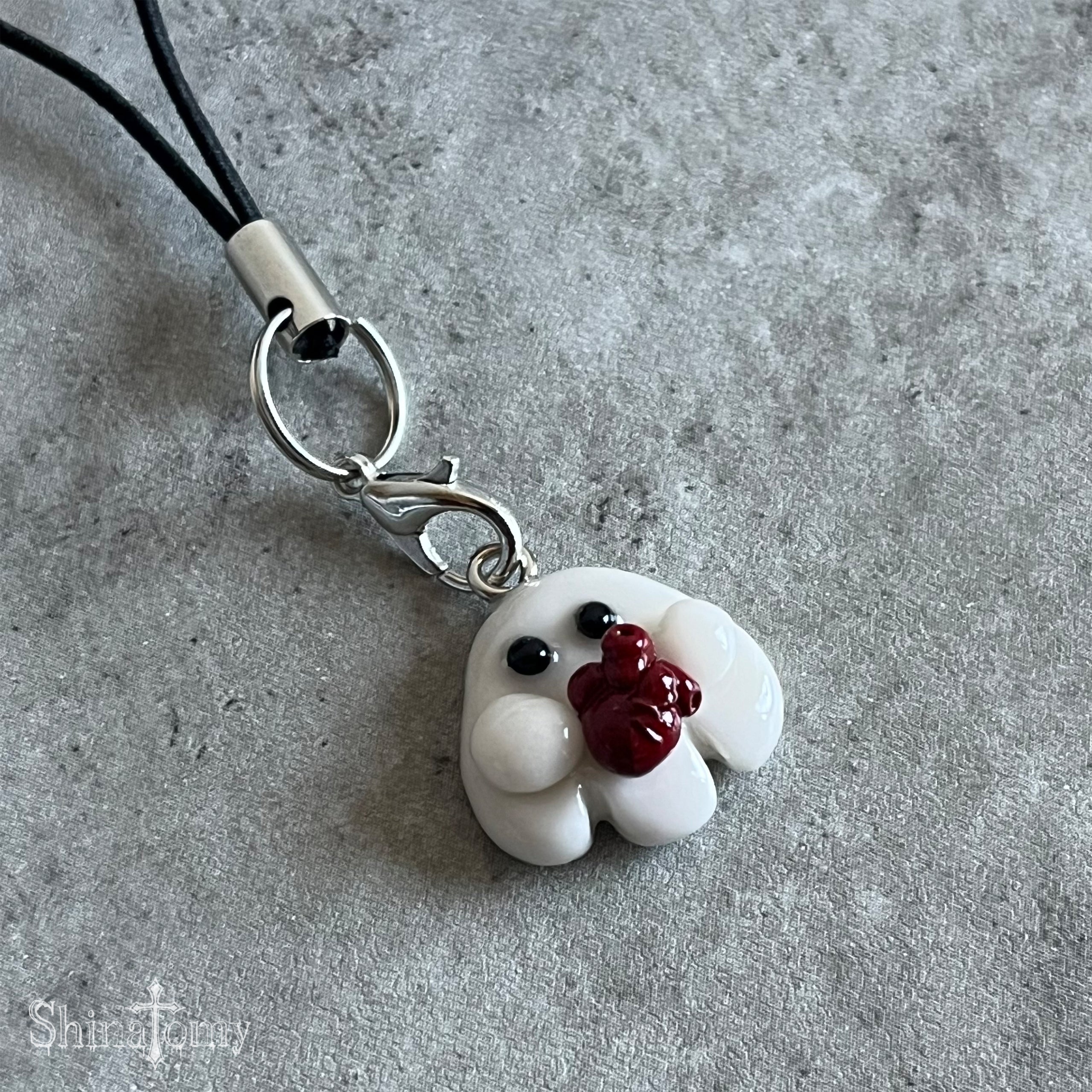 おばけストラップ（white）