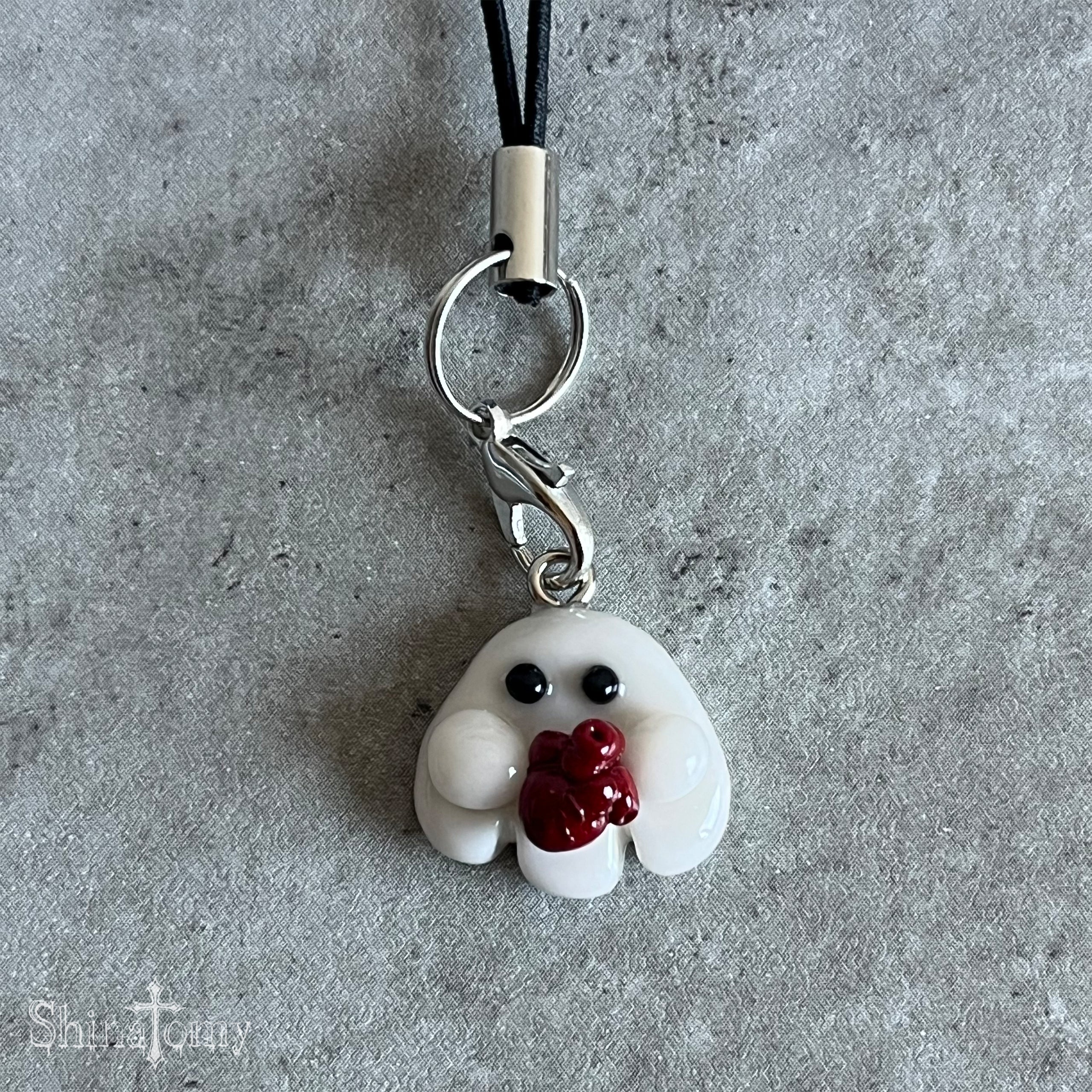 おばけストラップ（white）