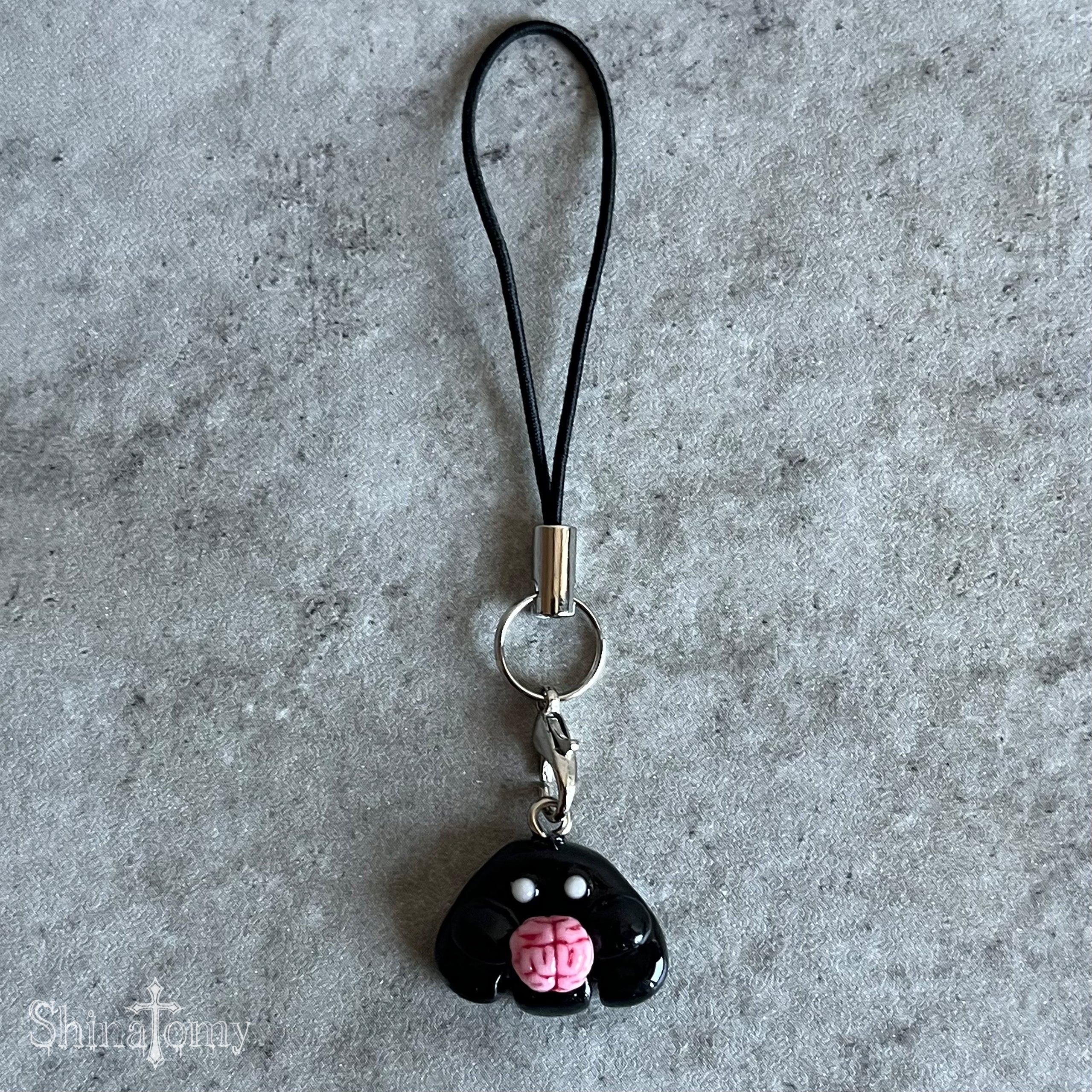 おばけストラップ（black）