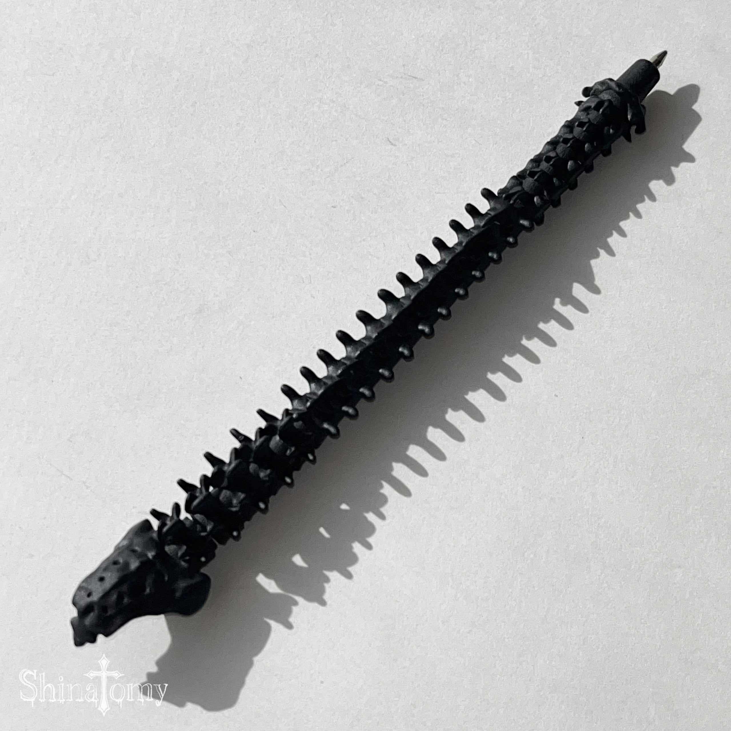 【ORGAMOコラボ】頭蓋骨キャップストラップ ＆ 脊椎ボールペン