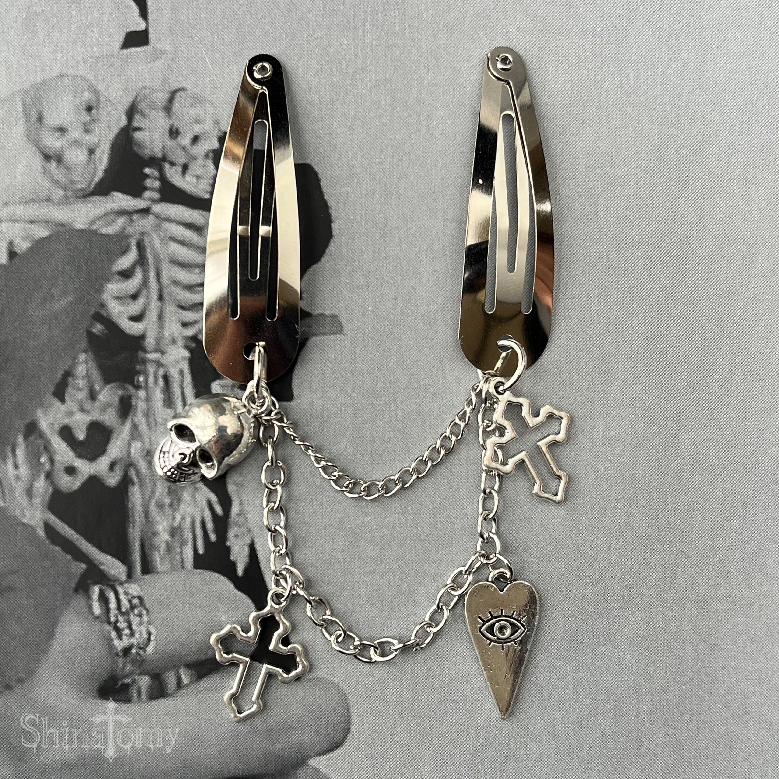 Hair clip silver