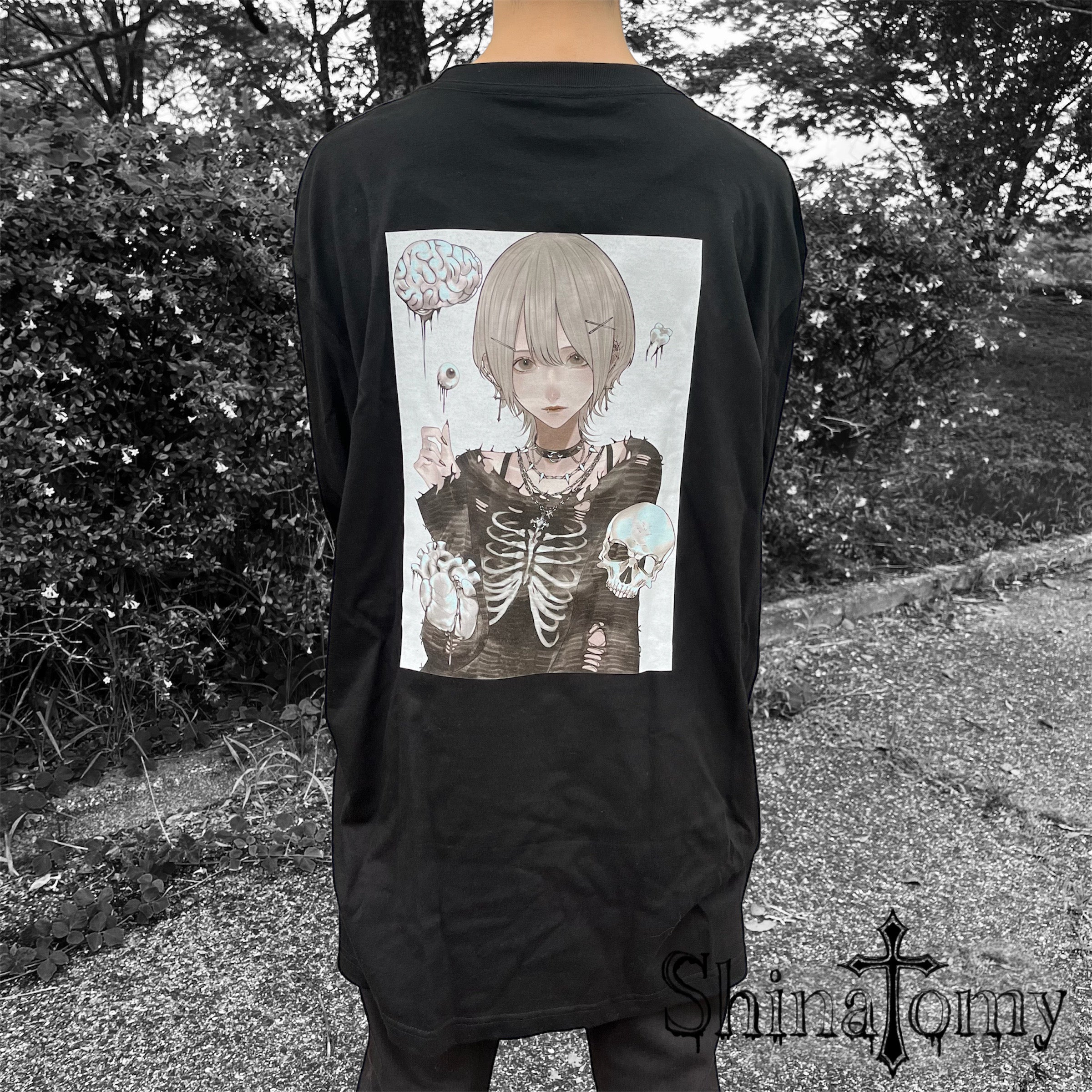 【mano mouthコラボ】ShinatomyオリジナルTシャツ（Black）