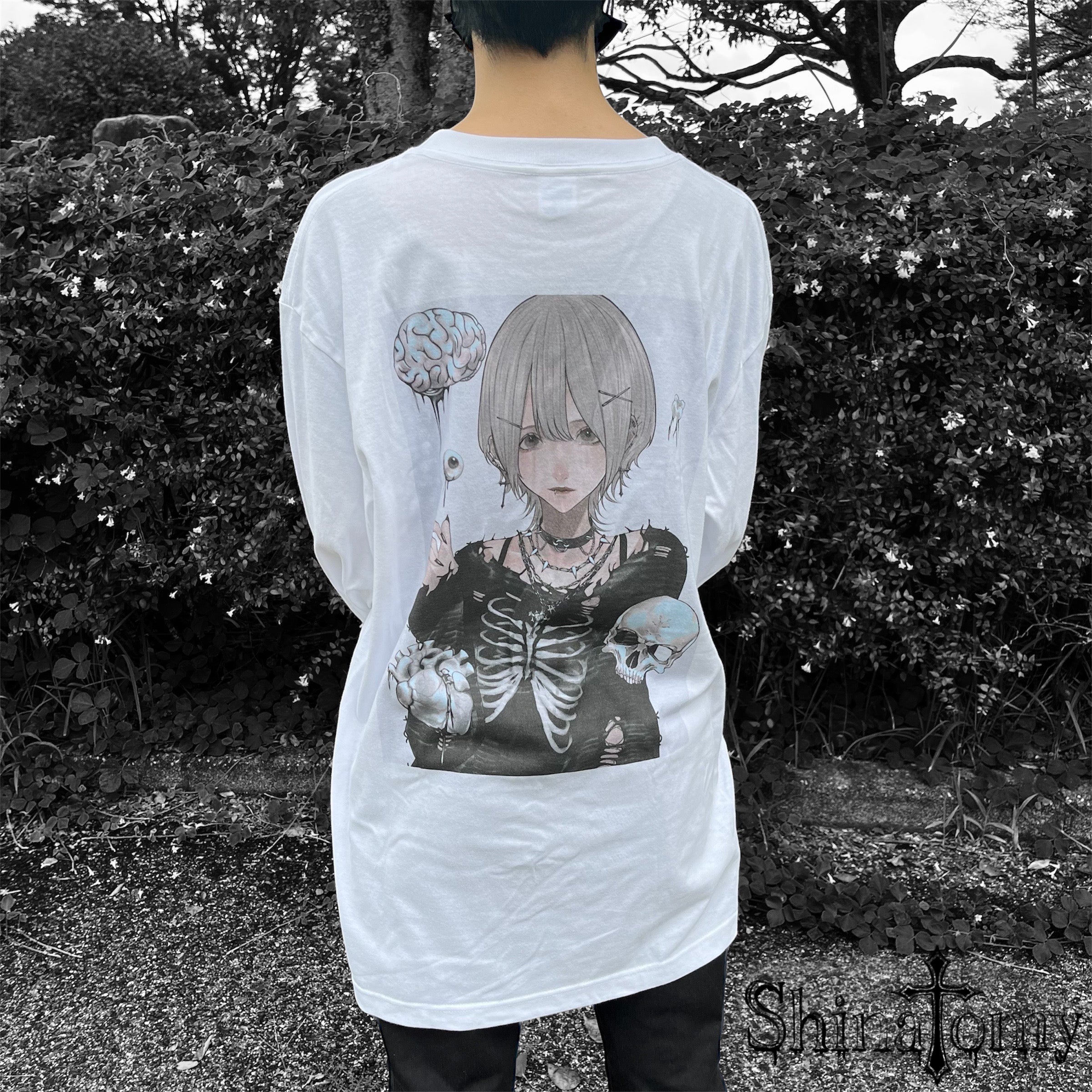 【mano mouthコラボ】ShinatomyオリジナルTシャツ（White）