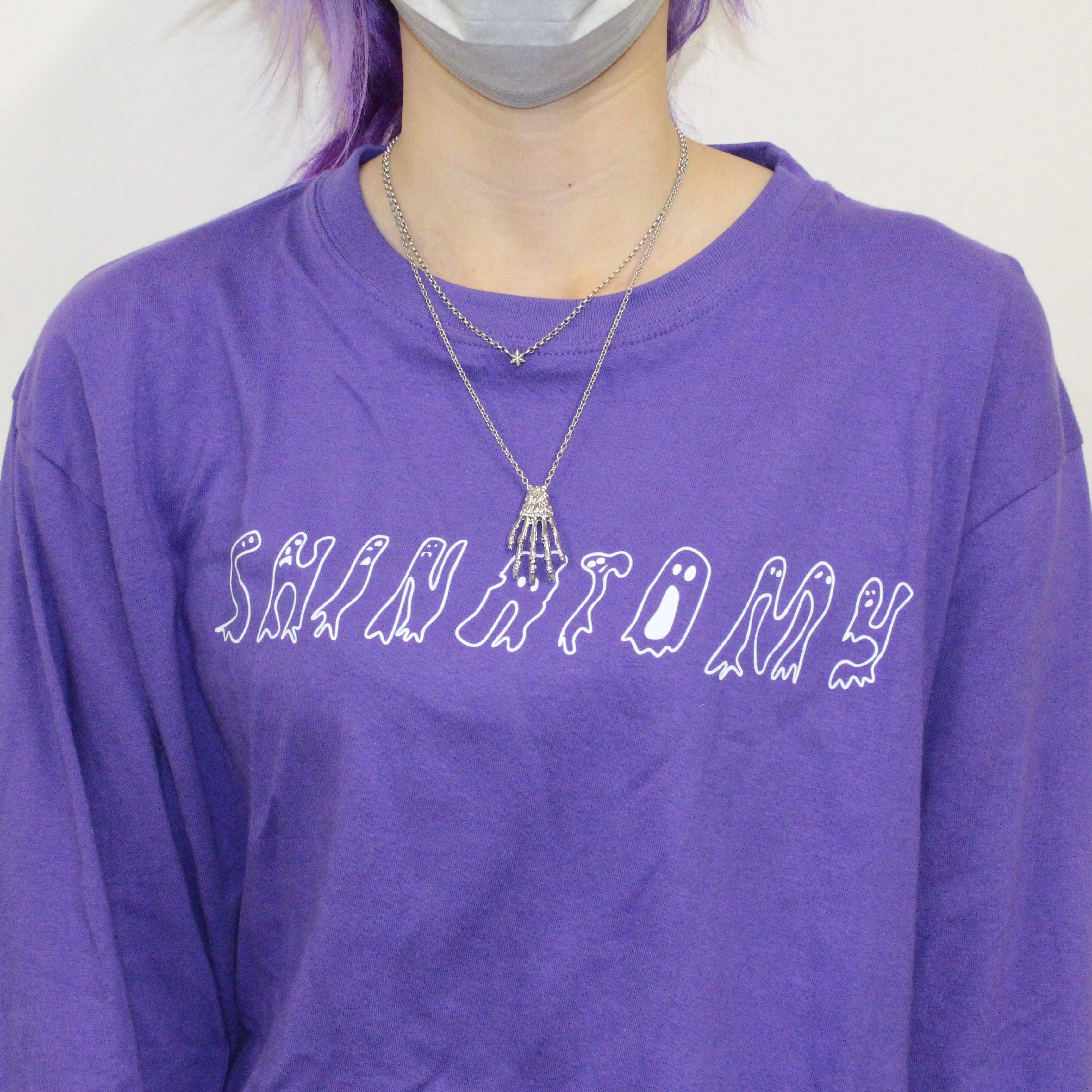 Shinatomy Ghost T-shirt Violet Purple