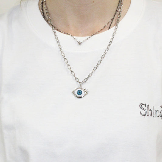 blue eyes necklace